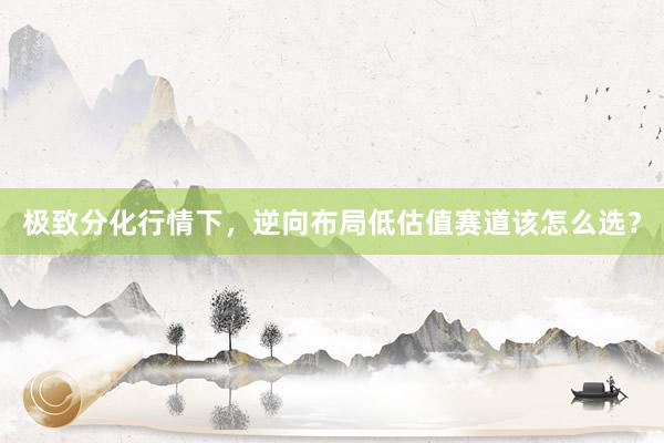 极致分化行情下，逆向布局低估值赛道该怎么选？