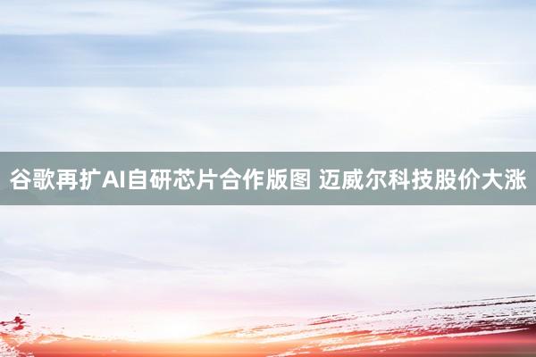谷歌再扩AI自研芯片合作版图 迈威尔科技股价大涨