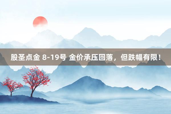 股圣点金 8-19号 金价承压回落，但跌幅有限！