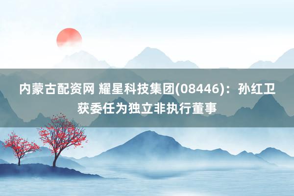内蒙古配资网 耀星科技集团(08446)：孙红卫获委任为独立非执行董事